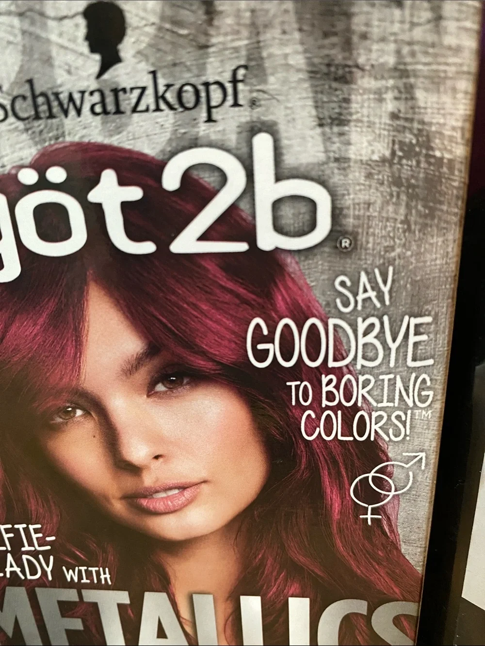 Schwarzkopf got2b Metallics Hair Color w/ColorLock & Thickening Shampoo New!